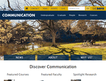 Tablet Screenshot of communication.ucdavis.edu