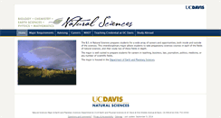 Desktop Screenshot of naturalsciences.ucdavis.edu