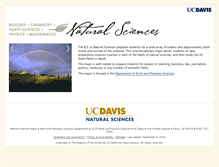 Tablet Screenshot of naturalsciences.ucdavis.edu