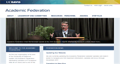 Desktop Screenshot of academicfederation.ucdavis.edu