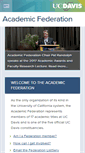 Mobile Screenshot of academicfederation.ucdavis.edu