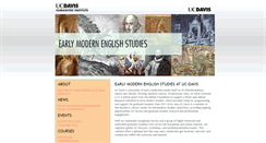 Desktop Screenshot of earlymodernstudies.ucdavis.edu