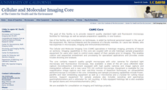 Desktop Screenshot of cellimagingcore.ucdavis.edu
