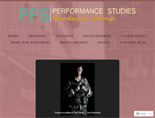 Tablet Screenshot of performancestudies.ucdavis.edu