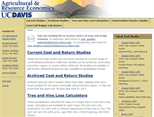 Tablet Screenshot of coststudies.ucdavis.edu