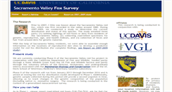 Desktop Screenshot of foxsurvey.ucdavis.edu