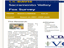 Tablet Screenshot of foxsurvey.ucdavis.edu