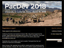 Tablet Screenshot of pacdev.ucdavis.edu