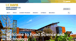 Desktop Screenshot of foodscience.ucdavis.edu