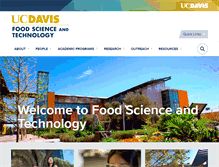 Tablet Screenshot of foodscience.ucdavis.edu