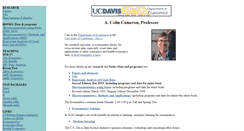 Desktop Screenshot of cameron.econ.ucdavis.edu