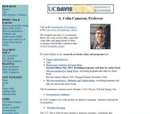 Tablet Screenshot of cameron.econ.ucdavis.edu
