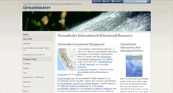 Desktop Screenshot of groundwater.ucdavis.edu