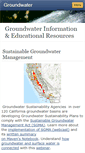 Mobile Screenshot of groundwater.ucdavis.edu