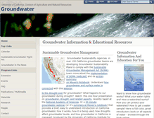 Tablet Screenshot of groundwater.ucdavis.edu
