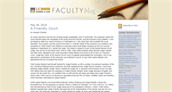 Desktop Screenshot of facultyblog.law.ucdavis.edu