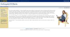 Desktop Screenshot of getlegal.ucdavis.edu