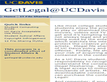 Tablet Screenshot of getlegal.ucdavis.edu