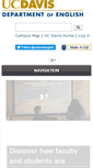 Mobile Screenshot of english.ucdavis.edu
