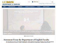 Tablet Screenshot of english.ucdavis.edu