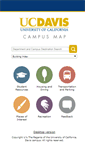 Mobile Screenshot of campusmap.ucdavis.edu