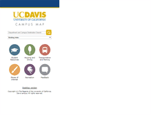 Tablet Screenshot of campusmap.ucdavis.edu