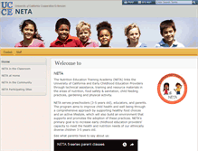 Tablet Screenshot of neta.ucdavis.edu