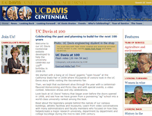 Tablet Screenshot of centennial.ucdavis.edu