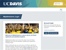 Tablet Screenshot of myadmissions.ucdavis.edu