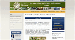 Desktop Screenshot of cottoninfo.ucdavis.edu