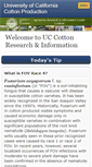 Mobile Screenshot of cottoninfo.ucdavis.edu