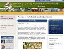 Tablet Screenshot of cottoninfo.ucdavis.edu
