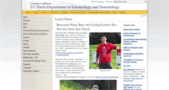Desktop Screenshot of entomology.ucdavis.edu
