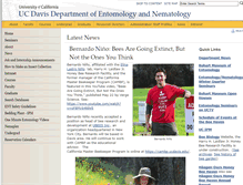 Tablet Screenshot of entomology.ucdavis.edu