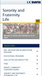 Mobile Screenshot of greeklife.ucdavis.edu