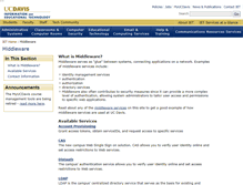Tablet Screenshot of middleware.ucdavis.edu