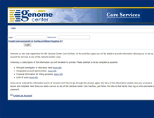 Tablet Screenshot of cores.genomecenter.ucdavis.edu