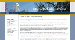 Desktop Screenshot of campuscounsel.ucdavis.edu