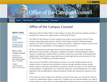 Tablet Screenshot of campuscounsel.ucdavis.edu