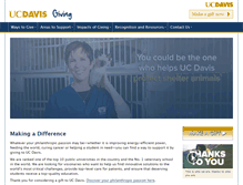 Tablet Screenshot of giving.ucdavis.edu