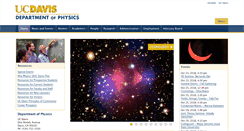 Desktop Screenshot of physics.ucdavis.edu
