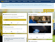 Tablet Screenshot of my.ucdavis.edu
