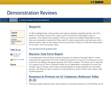 Tablet Screenshot of demonstrationreviews.ucdavis.edu