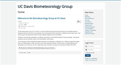 Desktop Screenshot of biomet.ucdavis.edu
