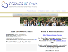 Tablet Screenshot of cosmos.ucdavis.edu
