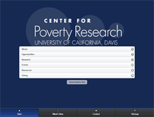 Tablet Screenshot of poverty.ucdavis.edu