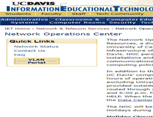 Tablet Screenshot of noc.ucdavis.edu