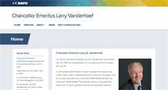 Desktop Screenshot of chancelloremeritus.ucdavis.edu