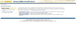 Desktop Screenshot of accounttools.ucdavis.edu