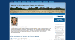 Desktop Screenshot of environmentalpolicy.ucdavis.edu